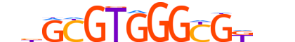 EGR2.H14CORE.0.PSM.A motif logo (EGR2 gene, EGR2_HUMAN protein)