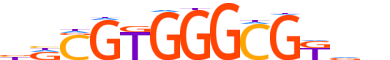 EGR3.H14CORE.0.PSM.A motif logo (EGR3 gene, EGR3_HUMAN protein)