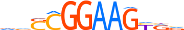 ELF2.H14CORE.0.PS.A motif logo (ELF2 gene, ELF2_HUMAN protein)