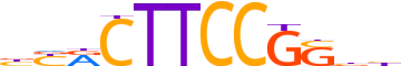ELF2.H14CORE.0.PS.A reverse-complement motif logo (ELF2 gene, ELF2_HUMAN protein)
