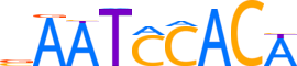 FOXH1.H14CORE.0.P.B reverse-complement motif logo (FOXH1 gene, FOXH1_HUMAN protein)
