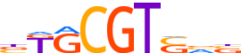 GMEB1.H14CORE.0.P.C motif logo (GMEB1 gene, GMEB1_HUMAN protein)