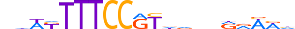 NFAC1.H14CORE.2.SM.B reverse-complement motif logo (NFATC1 gene, NFAC1_HUMAN protein)