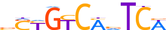 PKNX1.H14CORE.1.P.B reverse-complement motif logo (PKNOX1 gene, PKNX1_HUMAN protein)