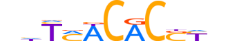 TBX20.H14CORE.1.M.C reverse-complement motif logo (TBX20 gene, TBX20_HUMAN protein)