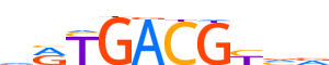 ATF1.H14INVITRO.0.P.D motif logo (ATF1 gene, ATF1_HUMAN protein)