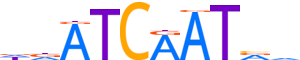 CUX1.H14INVITRO.0.PM.A reverse-complement motif logo (CUX1 gene, CUX1_HUMAN protein)