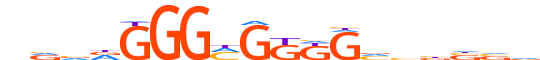 KLF6.H14INVITRO.0.P.B motif logo (KLF6 gene, KLF6_HUMAN protein)