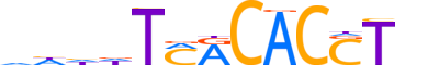 TBX19.H14INVITRO.1.SM.B reverse-complement motif logo (TBX19 gene, TBX19_HUMAN protein)
