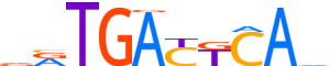 ATF3.H14INVIVO.0.P.B motif logo (ATF3 gene, ATF3_HUMAN protein)