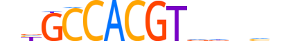 CR3L1.H14INVIVO.0.PSM.A reverse-complement motif logo (CREB3L1 gene, CR3L1_HUMAN protein)