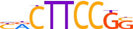 ELF2.H14INVIVO.0.PS.A reverse-complement motif logo (ELF2 gene, ELF2_HUMAN protein)