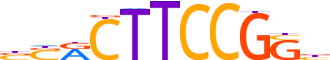 ELK3.H14INVIVO.0.PSM.A reverse-complement motif logo (ELK3 gene, ELK3_HUMAN protein)