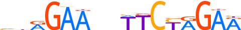 HSF1.H14INVIVO.0.PSM.A motif logo (HSF1 gene, HSF1_HUMAN protein)