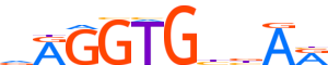 TBX6.H14INVIVO.0.PSM.A motif logo (TBX6 gene, TBX6_HUMAN protein)